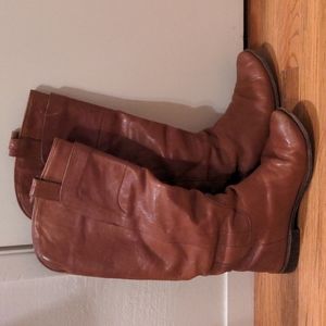 FRYE Paige Tall Riding Boots Brown Size 9M